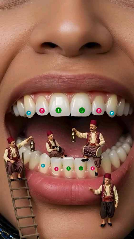 شماره گذاری و نامگذاری دندانها